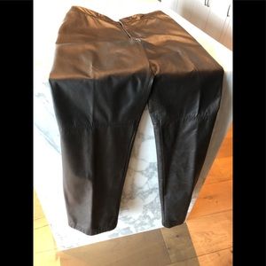 DARK BROWN LEATHER PANTS.   FINAL!